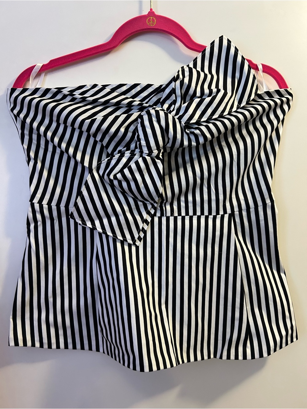 7th ave design studio striped strapless top